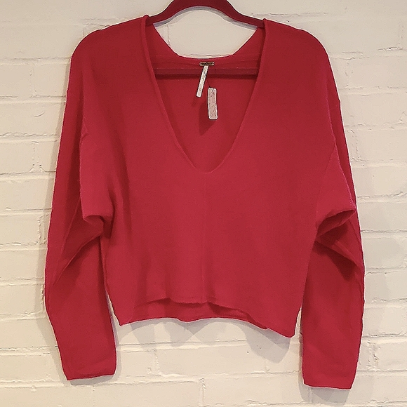 NWT Free People 100% Cadhmere Solitaire Sweater - Picture 6 of 9